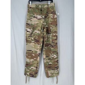 Army Combat Trousers Pants 32x33 Small Green Camouflage Cargo Ripstop New